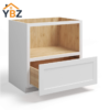 2 White Shaker Microwave Base Cabinet with Single Drawer