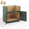2 Slim Shaker Green Farm House Sink Base Cabinet