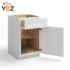 White Shaker Base Cabinet with Single Door & Drawer