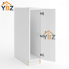 Frameless Gloss White Full Height Single Door Base Cabinet
