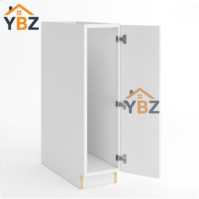 Frameless Gloss White Full Height Single Door Base Cabinet