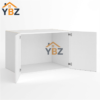 Frameless Gloss White 24″D Refrigerator Wall Cabinet with Double Door 12″ 18″ 24″H