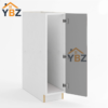 2 Frameless Gloss Gray Full Height Single Door Base Cabinet