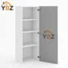 Frameless Gloss Gray 30″H 36″H 42″H Single Door Wall Cabinet