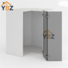 2 Frameless Gloss Gray Easy Reach Wall Cabinet