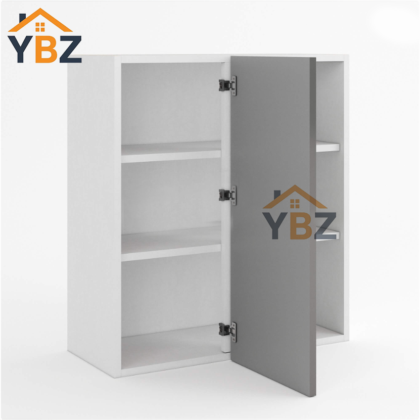 Frameless Gloss Gray Blind Corner Wall Cabinet