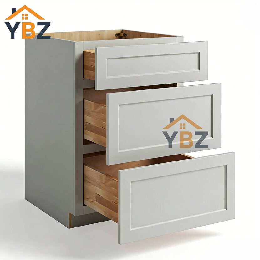 Dorian Gray Shaker Base cabinet with 2 Drawers/3 Drawers