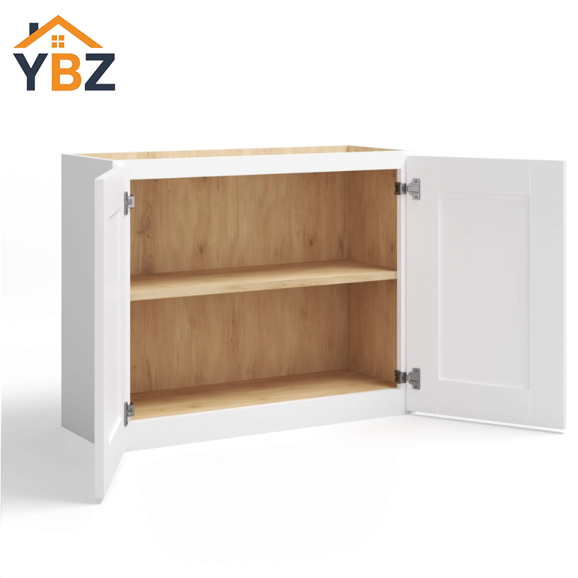 White Shaker12″15″18″24″ H Double Door Wall Cabinet