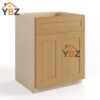 2 Treasure Chest Shaker Base Cabinet with Double Doors & Single Drawer