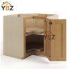 Treasure Chest Shaker Lazy Susan Base Cabinet