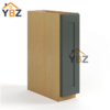 2 Green Shaker Spice Pull Base Cabinet