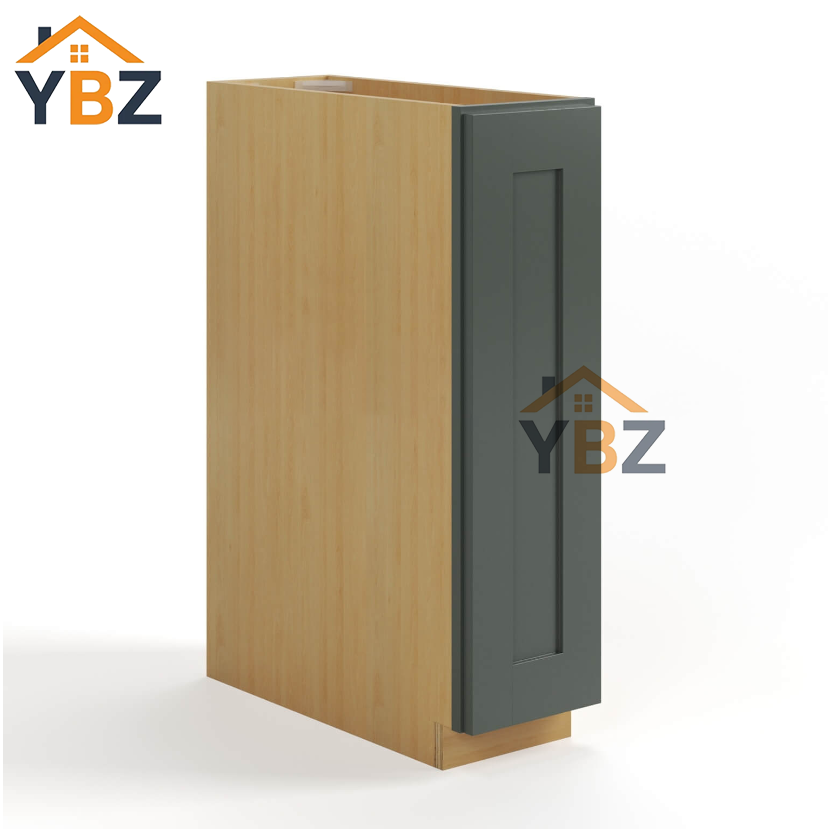 2 Green Shaker Spice Pull Base Cabinet