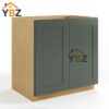 Green Shaker Base Cabinet – Full Height 2 Doors