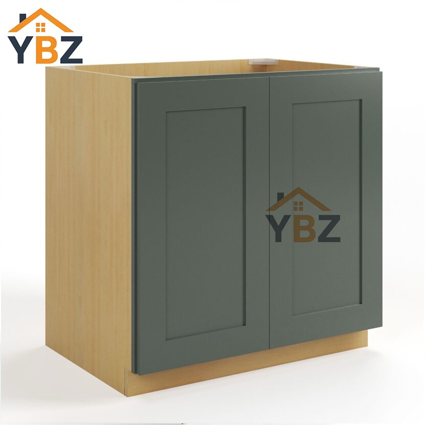 Green Shaker Base Cabinet – Full Height 2 Doors