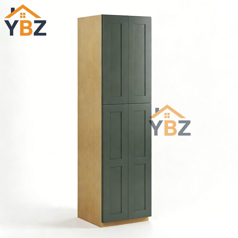 2 Green Shaker18″ 24″ 30″ W Utility Pantry Cabinet