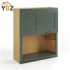 Green Shaker Microwave Wall Cabinet