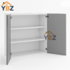 2 Frameless Gloss Gray 30″H 36″H 42″H Double Door Wall Cabinet