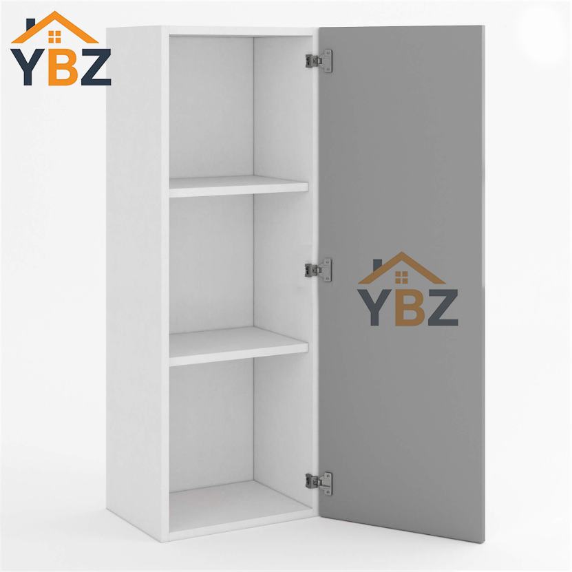 Frameless Gloss Gray 30″H 36″H 42″H Single Door Wall Cabinet