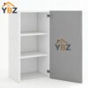 Frameless Gloss Gray 30″H 36″H 42″H Single Door Wall Cabinet