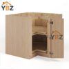 2 Slim Oak Shaker Lazy Susan Base Cabinet/Easy Reach Base Cabinet
