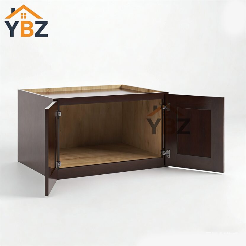 2 Shaker Espresso 24″ 30″ 33″ 36″W Refrigerator Wall Cabinet 24″ Deep
