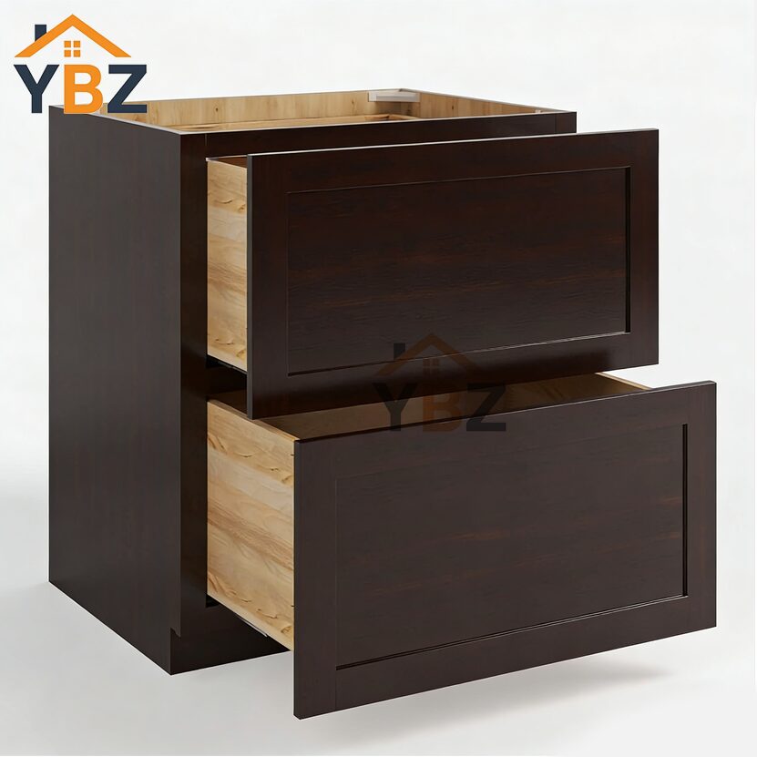 2 Shaker EspressoTwo / Three Drawer Base