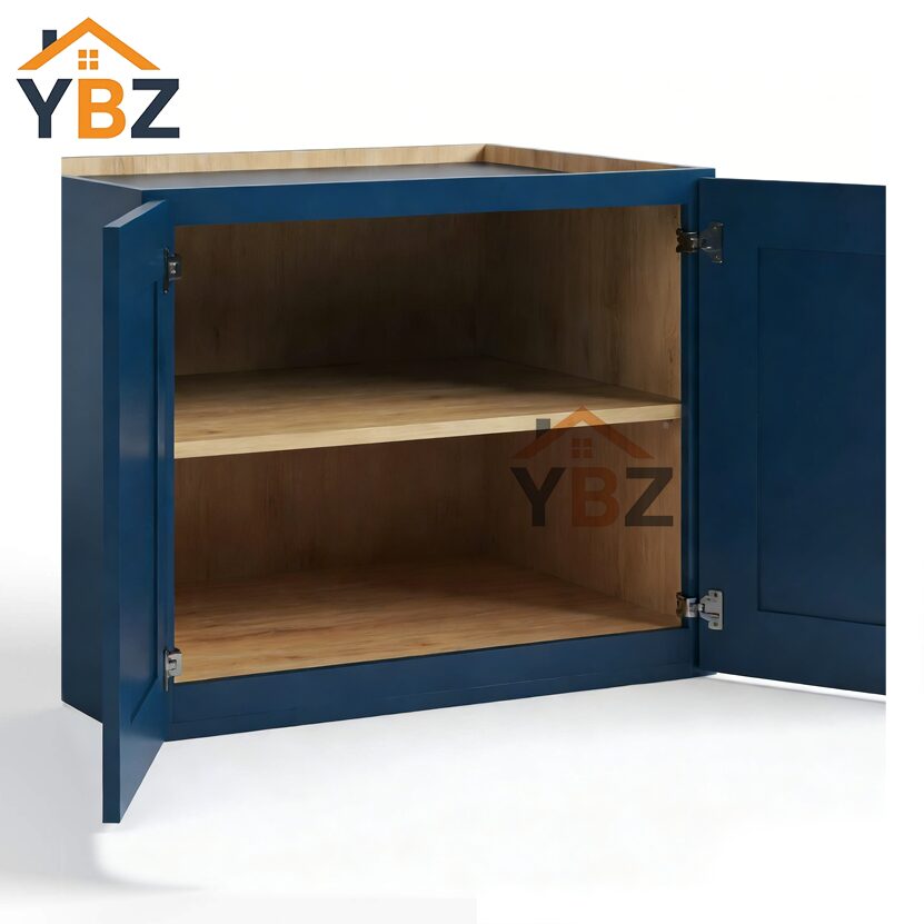Navy Blue Shaker 24″30″33″36″ W Refrigerator Wall Cabinet 24″ Deep