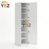 2 Frameless Gloss White Tall Pantry Cabinet with 4 Doors 24″W/with 4 Doors 30″W/2 Doors