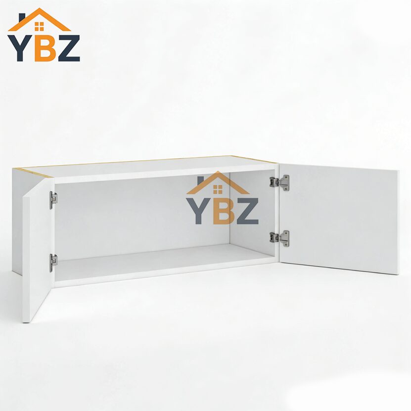2 Frameless Gloss White Double Door Wall Microwave/Stove Bridge Cabinet12″15″18″24″H