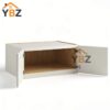 Dove White Slim Shaker Double Door Wall Microwave Bridge Cabinet/Refrigerator Wall Cabinet with Double Door