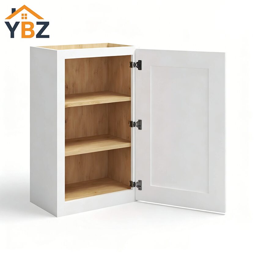 White Shaker 30″ 36″ 42″ H Single Door Wall Cabinet