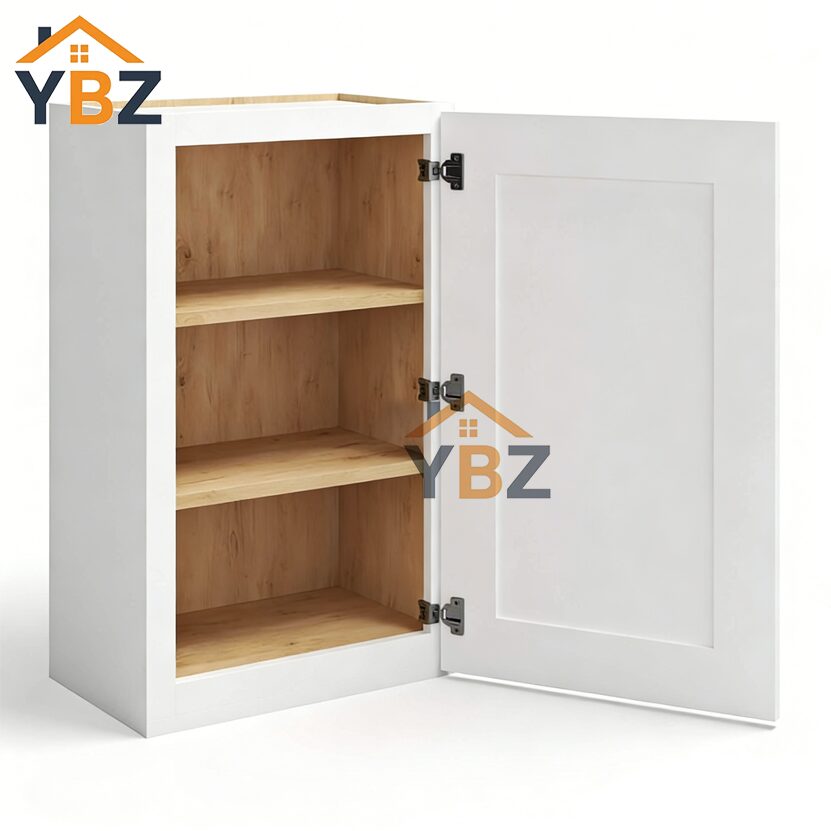 White Shaker 30″ 36″ 42″ H Single Door Wall Cabinet