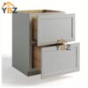 Dorian Gray Shaker Base cabinet with 2 Drawers/3 Drawers