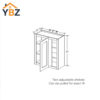 2 Gray Shaker 30″ 42″ H Wall Blind Cabinet