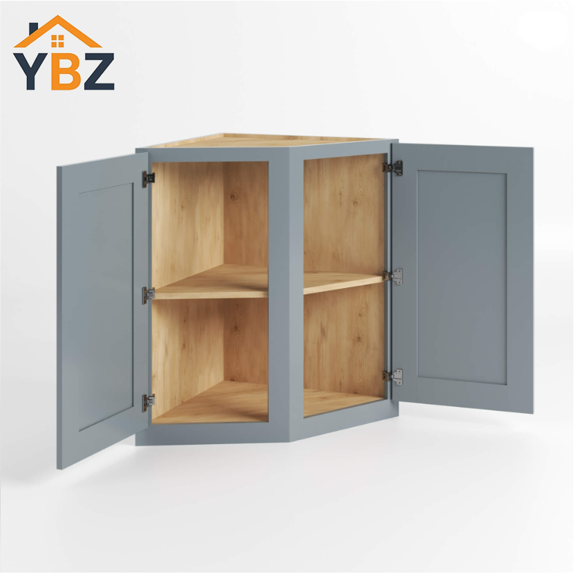 Gray Shaker Base End Cabinet