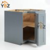 2 Gray Shaker Easy Reach Base Cabinet