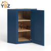 2 Navy Blue Shaker 24″ Diagonal Corner Wall Cabinet