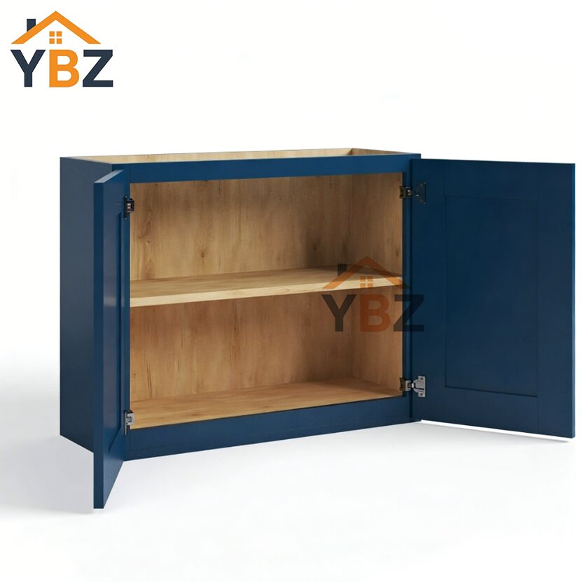 Navy Blue Shaker 15″18″24″ 36″ H Double Door Wall Cabinet