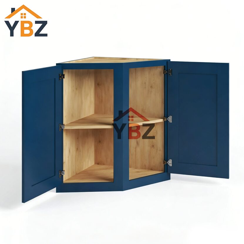 Navy Blue Shaker Base End Cabinet