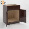 2 Shaker Espresso Sink Base With Double Doors and False Drawers