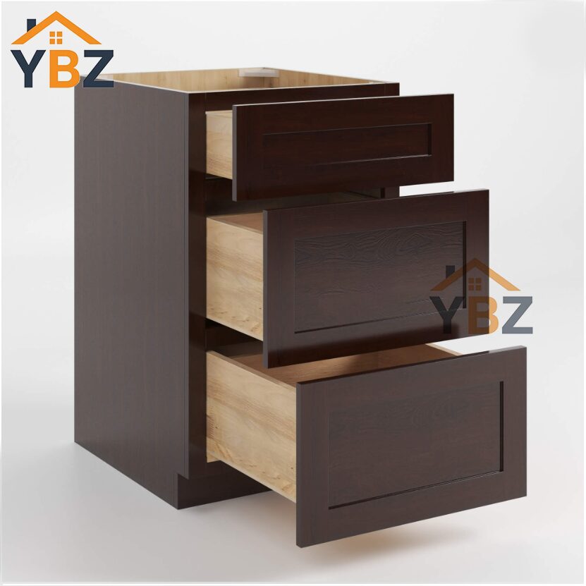 2 Shaker EspressoTwo / Three Drawer Base