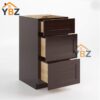 Shaker Espresso Vanity Two/Three Drawer Base Cabinet