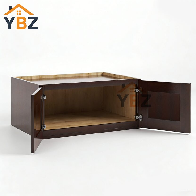 2 Shaker Espresso 24″ 30″ 33″ 36″W Refrigerator Wall Cabinet 24″ Deep