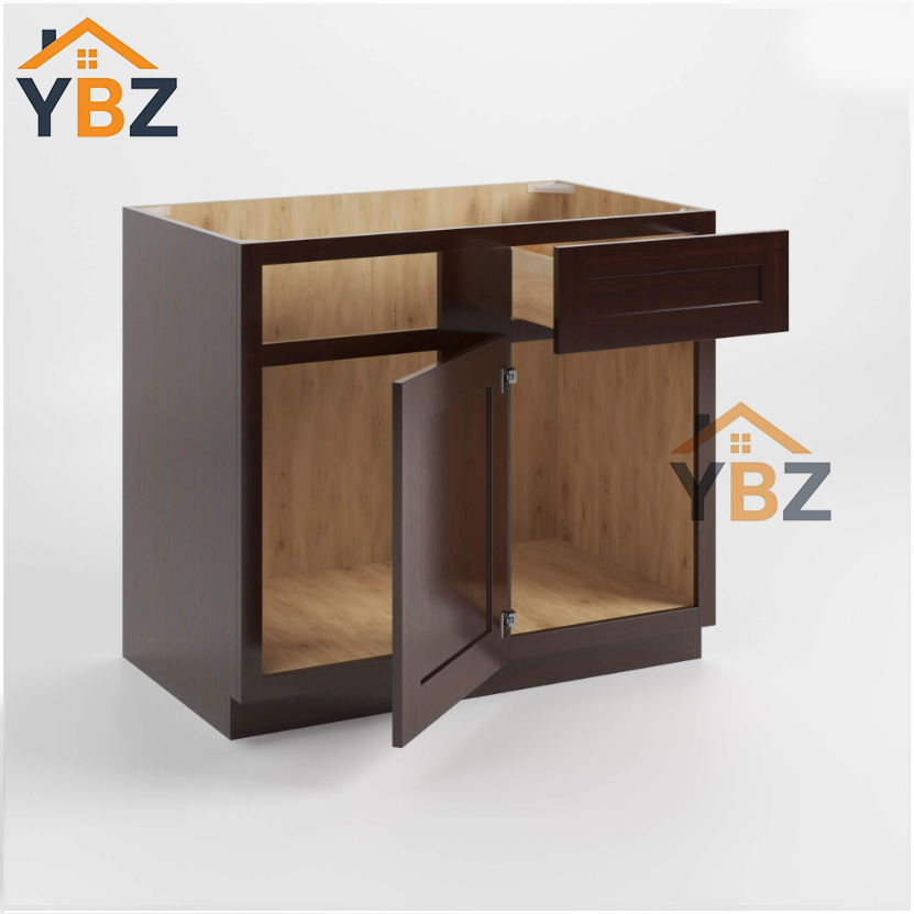 2 Shaker Espresso Blind Corner Base Cabinet (L/R interchangeable)
