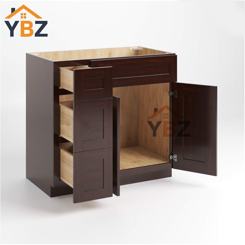 2 Shaker Espresso 36″ W Vanity Combo with Drawers