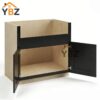 Black Shaker Farmhouse Sink Base