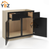 Black Shaker Vanity Combo Cabinet