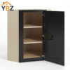 Black Shaker 24″ Diagonal Corner Wall Cabinet