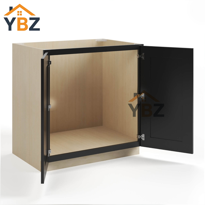 Black Shaker Base Cabinet – Full Height 2 Doors