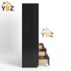 Charcoal Black Shaker Tall Universal Oven Cabinet
